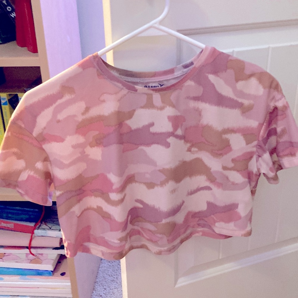 Pink Camo Old Navy Crop Top